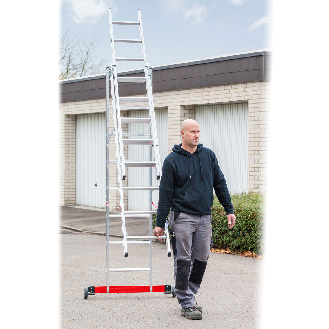 Mehrzweckleiter Premium 30778 3-teilig 3x10 Sprossen-Beschreibung lesen