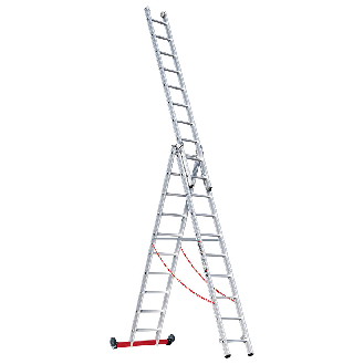 Mehrzweckleiter Premium 30778 3-teilig 3x10 Sprossen-Beschreibung lesen