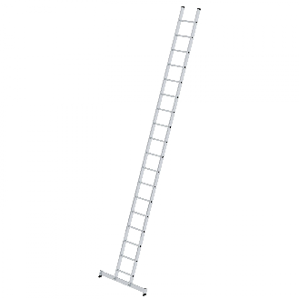Anlegeleiter aus Aluminium mit nivello-Traverse 18 Sprossen-Beschreibung lesen