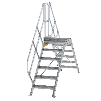 Überstieg 45° inkl. Handlauf, Stufenbreite 600mm, 2x6 Stufen-Beschreibung lesen