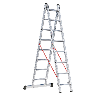 Euroline Premium 306 Mehrzweckleiter 2x8 Sprossen-Beschreibung lesen