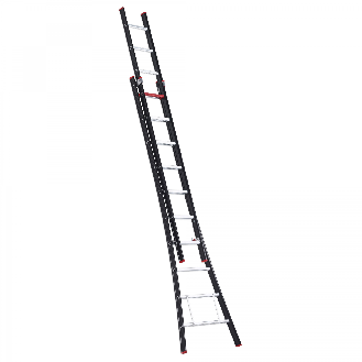 Professionelle Schiebeleiter 2x10 Sprossen-Beschreibung lesen