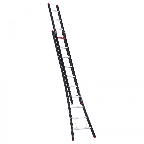 Escalera deslizante profesional 2x10 peldaños-Leer más