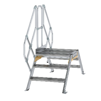 Überstieg 45° inkl. einen Handlauf, Stufenbreite 800mm, 2x3 Stufen-Beschreibung lesen