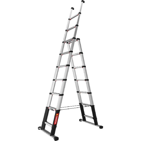 Escalera telescópica combinada 9 peldaños-Leer más