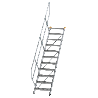 Treppe 45° inkl. Handlauf, 600mm Stufenbreite, 11 Stufen-Beschreibung lesen