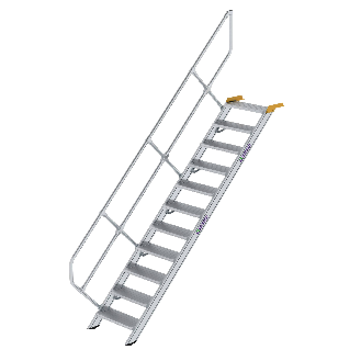 Treppe 45° inkl. Handlauf, 600mm Stufenbreite, 11 Stufen-Beschreibung lesen