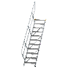 Treppe 45° inkl. Handlauf, 600mm Stufenbreite, 11 Stufen Treppe 45° inkl. Handlauf, 600mm Stufenbreite, 11 Stufen