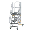 Plattformtreppe fahrbar 60° Stufenbreite 600mm 5 Stufen Plattformtreppe fahrbar 60° Stufenbreite 600mm 5 Stufen