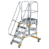 Plattformtreppe fahrbar 60° Stufenbreite 600mm 5 Stufen
