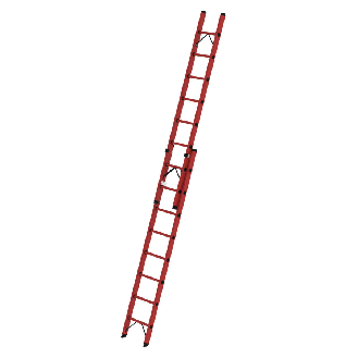 Vollkunststoff Seilzugleiter 2x8 Sprossen-Beschreibung lesen