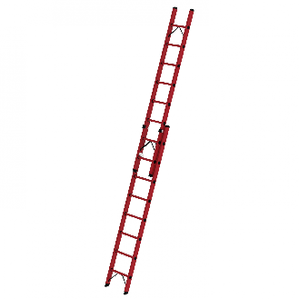 Vollkunststoff Seilzugleiter 2x8 Sprossen-Beschreibung lesen