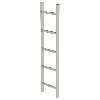 MUNK Schachtleiter aus Edelstahl 300mm breit 5 Sprossen 1,40m lang MUNK Schachtleiter aus Edelstahl 300mm breit 5 Sprossen 1,40m lang