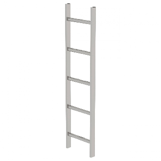 MUNK Schachtleiter aus Edelstahl 300mm breit 5 Sprossen 1,40m lang-Beschreibung lesen