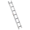Euroline Premium Kaminkehrerleiter 7 Sprossen Alu natur