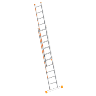 Layher Topic 1035 Schiebeleiter mit Quertraverse 2x10 Sprossen-Beschreibung lesen