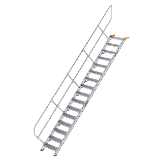 Treppe 45° inkl. Handlauf, 600mm Stufenbreite, 16 Stufen-Beschreibung lesen