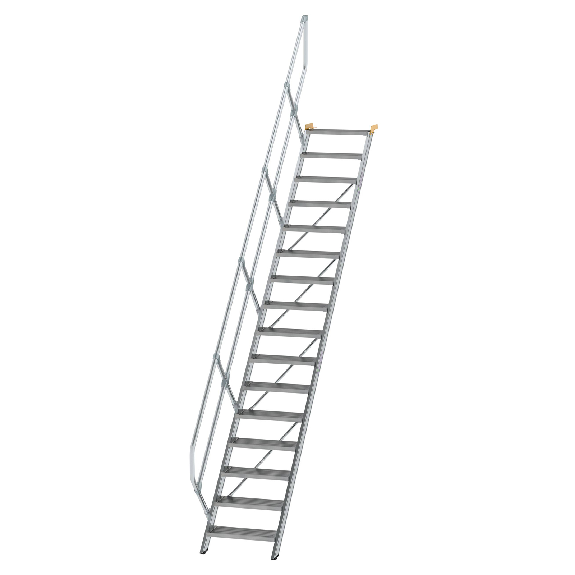 Treppe 45° inkl. Handlauf, 600mm Stufenbreite, 16 Stufen Treppe 45° inkl. Handlauf, 600mm Stufenbreite, 16 Stufen-Beschreibung lesen