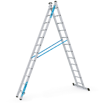 Kombileiter Combimaster Plus X 2x12 Sprossen-Beschreibung lesen