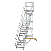 Plattformtreppe fahrbar 45° Stufenbreite 800mm 18 Stufen