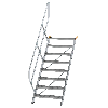 Treppe 45° inkl. Handlauf, 800mm Stufenbreite, 8 Stufen