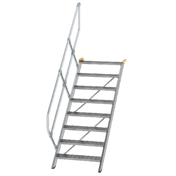 Treppe 45° inkl. Handlauf, 800mm Stufenbreite, 8 Stufen-Beschreibung lesen