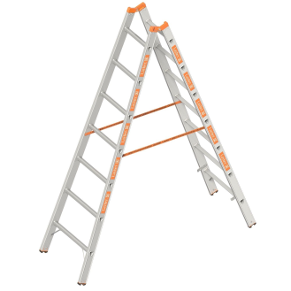 Layher Topic 1039 Sprossenstehleiter 2x7 Sprossen-Beschreibung lesen