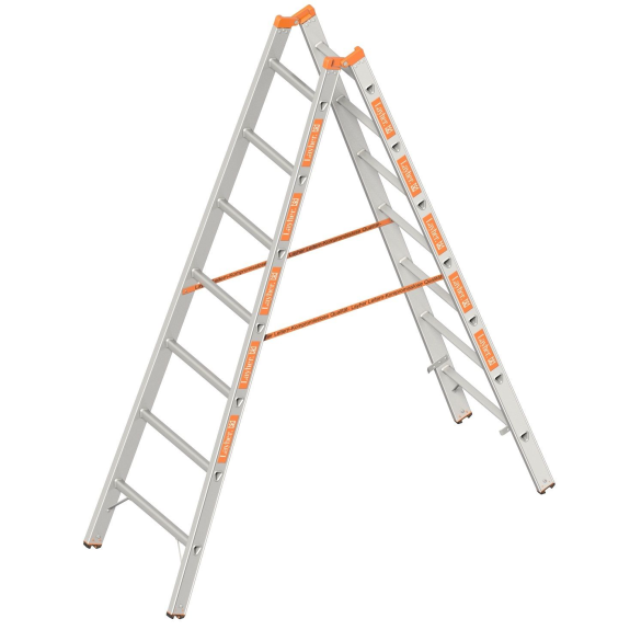 Layher Topic 1039 Sprossenstehleiter 2x7 Sprossen Layher Topic 1039 Sprossenstehleiter 2x7 Sprossen-Beschreibung lesen