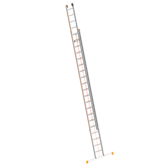 Seilzugleiter mit Quertraverse 2x20 Sprossen-Beschreibung lesen
