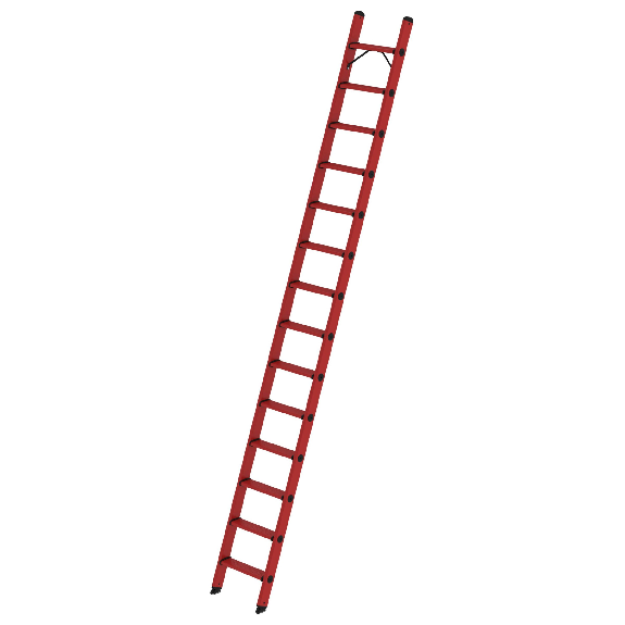 GFK-Stufen-Anlegeleiter mit 14 Stufen ohne Traverse GFK-Stufen-Anlegeleiter mit 14 Stufen ohne Traverse-Beschreibung lesen
