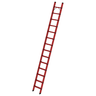 GFK-Stufen-Anlegeleiter mit 14 Stufen ohne Traverse-Beschreibung lesen