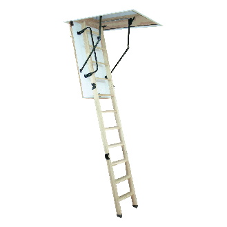 Altrex Woodytrex-Superieur 3-teilige Bodentreppe einklappbar 120x70cm-Beschreibung lesen