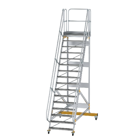 Plattformtreppe fahrbar 60° Stufenbreite 1000mm 16 Stufen-Beschreibung lesen