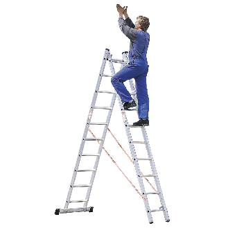 Mehrzweckleiter Premium 306 2x10 Sprossen-Beschreibung lesen