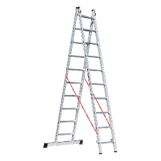 Mehrzweckleiter Premium 306 2x10 Sprossen-Beschreibung lesen