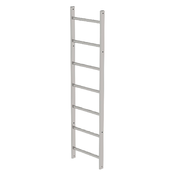 Escalera industrial de acero inoxidable 1,96 m-Leer más