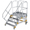 Plattformtreppe fahrbar 45° Stufenbreite 1000mm 4 Stufen Plattformtreppe fahrbar 45° Stufenbreite 1000mm 4 Stufen