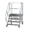 Plattformtreppe fahrbar 45° Stufenbreite 1000mm 4 Stufen Plattformtreppe fahrbar 45° Stufenbreite 1000mm 4 Stufen