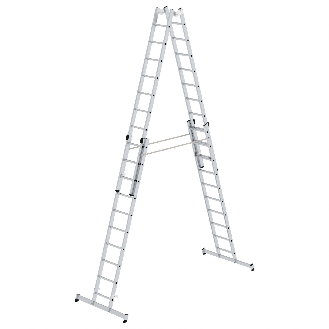 Stehleiter mit nivello-Traverse 4x10 Sprossen-Beschreibung lesen