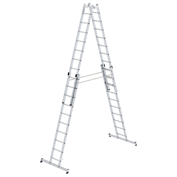 Stehleiter mit nivello-Traverse 4x10 Sprossen Stehleiter mit nivello-Traverse 4x10 Sprossen-Beschreibung lesen