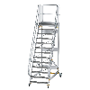 Plattformtreppe fahrbar 60° Stufenbreite 1000mm 13 Stufen