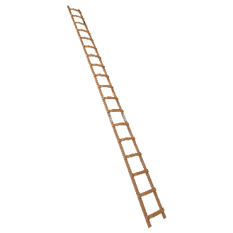Dachdeckerleiter aus Holz 18 Sprossen-Beschreibung lesen