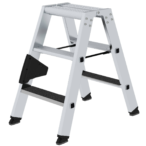 MUNK Stehleiter beidseitig begehbar mit clip-step R13 2x3 Stufen-Beschreibung lesen