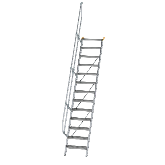 Treppe 60° inkl. Handlauf, 600mm Stufenbreite, 13 Stufen-Beschreibung lesen