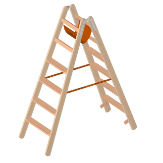 Layher 1020 Holzstehleiter mit 2x6 Stufen-Beschreibung lesen