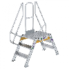 Überstieg 60° inkl. einen Handlauf, Stufenbreite 600mm, 2x3 Stufen