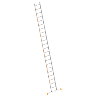 Anlegeleiter mit Quertraverse und 22 Sprossen-Beschreibung lesen