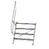 Treppe 60° inkl. Handlauf, 1000mm Stufenbreite, 4 Stufen