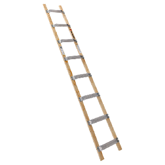Euroline Holz/Alu Dachdeckerleiter 8 Sprossen-Beschreibung lesen