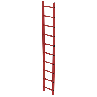 MUNK Schachtleiter aus GFK 400mm breit 10 Sprossen 2,80m lang-Beschreibung lesen